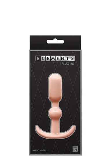 Анальна пробка NS Novelties ELEMENTS PLUG No 6 FLESH Sex Aura | Зображення 1