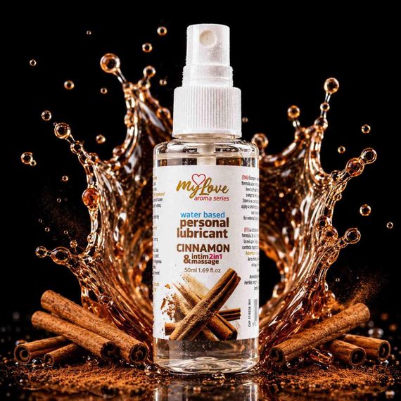 2в1 лубрикант та масажний гель - MyLove Aroma Series Intim&Massage Cinnamon, 50 мл Sex Aura | Зображення 1