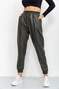 Лосини жіночі на флісі колір темно-зелений розмір M FA_001029