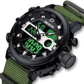 Годинник чоловічий тактичний Besta Prof Green