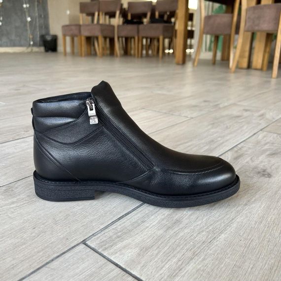 Чорні шкіряні черевики Ikos 41 43 44 розмір | Зображення 3