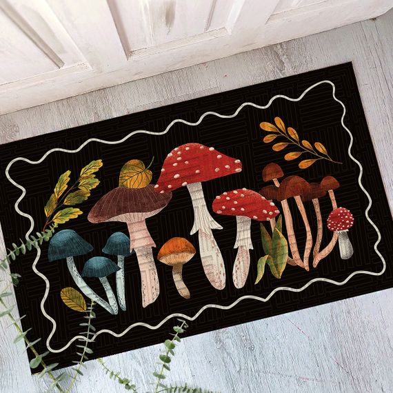 Килимок придверний Гриби 45x75 см (KOV_24S007)