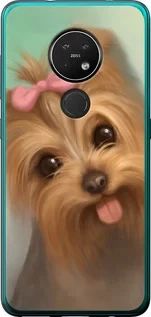 Чохол на Nokia 7.2 Намальований йоркширський тер'єр із силікону FCh_022951