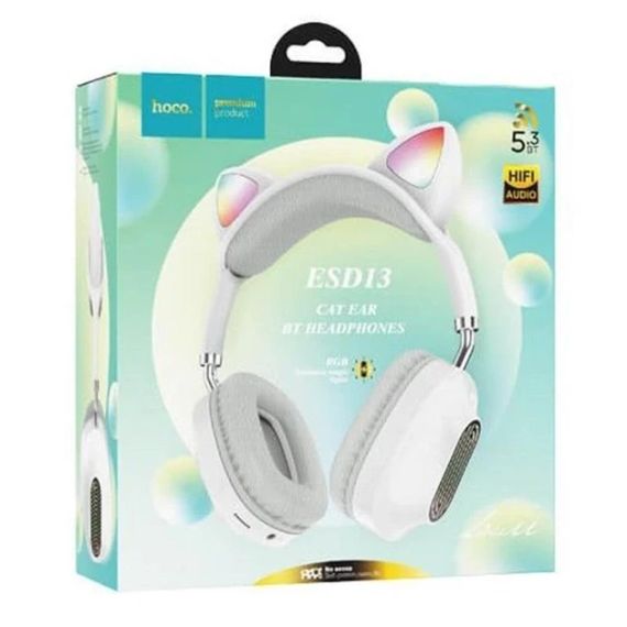 Наушники беспроводные HOCO Беспроводные наушники с ушками Наушники с ушками наушники детские | Зображення 3