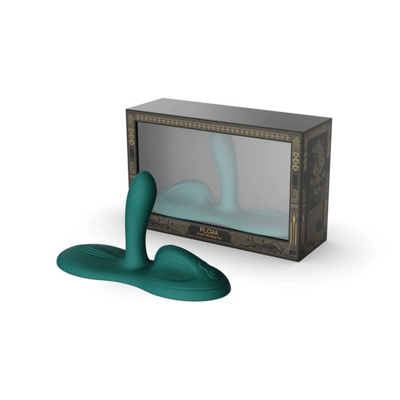 Sit-on-top смарт-вібратор Zalo – Flora Smart Vibrating Pad Turquoise Green, 9 моторів | Зображення 6