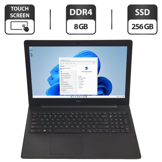 Ультрабук Dell Inspiron 3593 / 15.6" (1366x768) TN Touch / Intel Core i7-1065G7 (4 (8) ядра по 1.3 - 3.9 GHz) / 8 GB DDR4 / 256 GB SSD / Intel Iris Plus Graphics / WebCam б/у