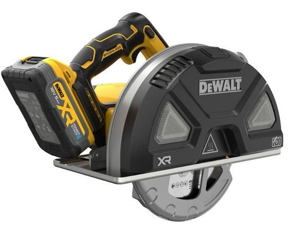Пилка дискова по металу DeWALT акумуляторна з АКБ та ЗП DCS383H2 | Зображення 1