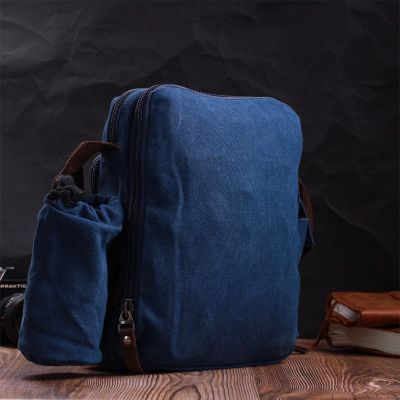 Сумка Vintage Текстильная с чехлом для воды Синяя (22211) | Зображення 3