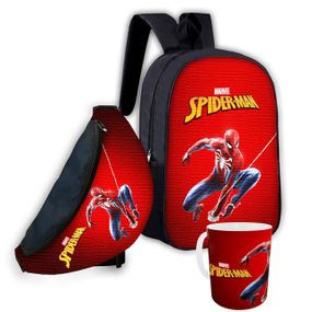 Набір дитячий Людина Павук «Spider-Man» рюкзак 36х27см сумка-бананка, кружка з принтом для хлопчика (01621)