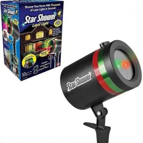 Новорічний лазерний проектор Star Shower Motion № F8-146 RGB синій (30) ( GR- 64_268) | Зображення 4