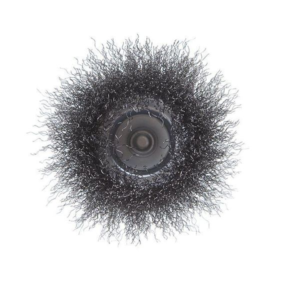 Щітка чашкова 100 мм для дриля, 1/4" (кручений дріт) INTERTOOL BT-9100 | Зображення 1