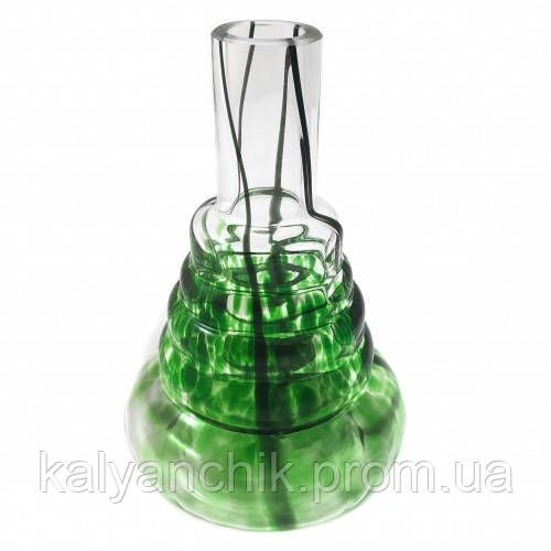 Колба Amy міні під різьбу зелена з розлученнями