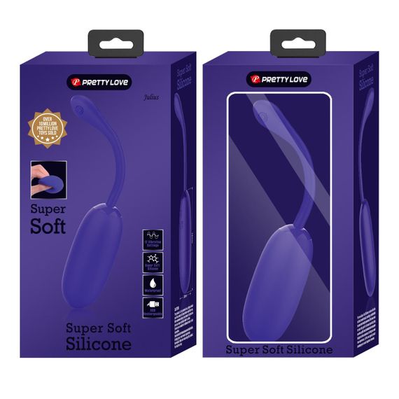 Віброяйце PRETTY LOVE JULIUS EGG Purple 12 function vibrations Sex Aura | Зображення 1