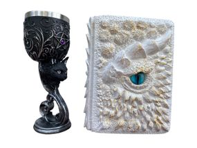 Подарунковий набір Келих 3D Кіт і Блокнот 3D «Око Крижаного Хранителя»