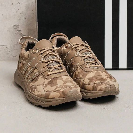 Демісезонні кросівки Adidas колір камуфляж, койот | Зображення 4