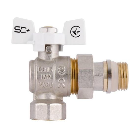 SD Кран Американка з антипротіканням кутовий 1/2 PN40 конус SD901NW15PN40 | Зображення 4