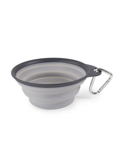 Миска дорожня складана Dexas Collapsible Travel Cup, 480 мл, сіра