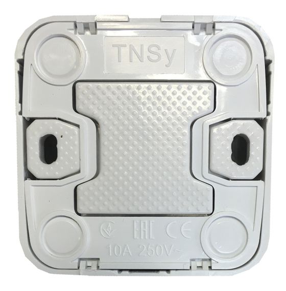 Выключатель наружной установки 1-кл. белый IP20 Lemur Ny95000977 | Зображення 1
