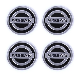 Автомобільна емблема Primo на ковпачок маточини колеса c логотипом Nissan - Black