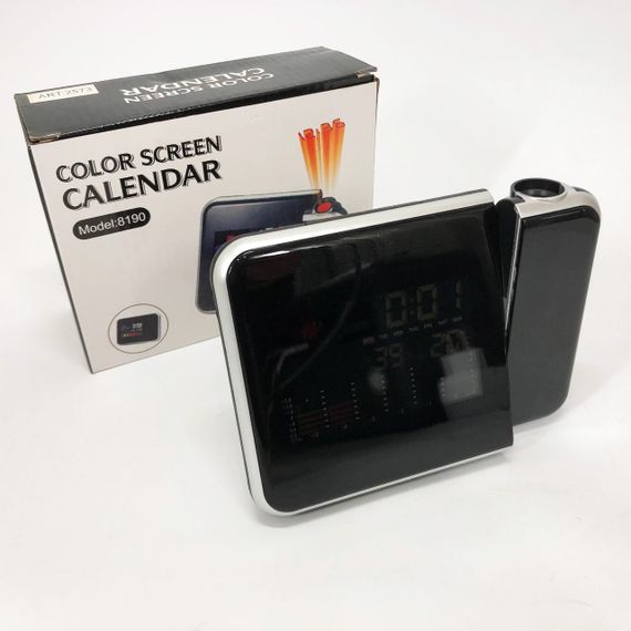 Годинник з датчиком температури і вологості, Настільний електронний годинник цифра AY-43 | Зображення 2