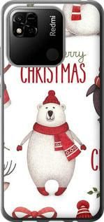 Чохол на Xiaomi Redmi 10A Merry Christmas із силікону FCh_024350