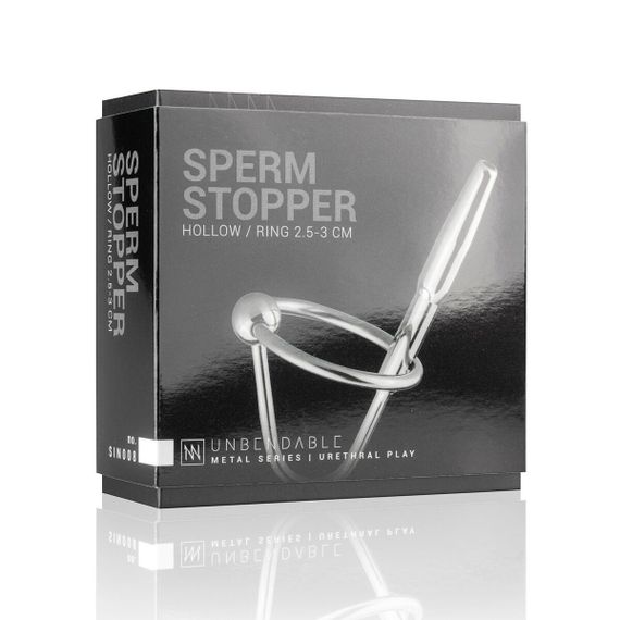 Уретральний стимулятор Sinner Gear Unbendable – Sperm Stopper Hollow Ring, 1 кільце Sex Aura | Зображення 4