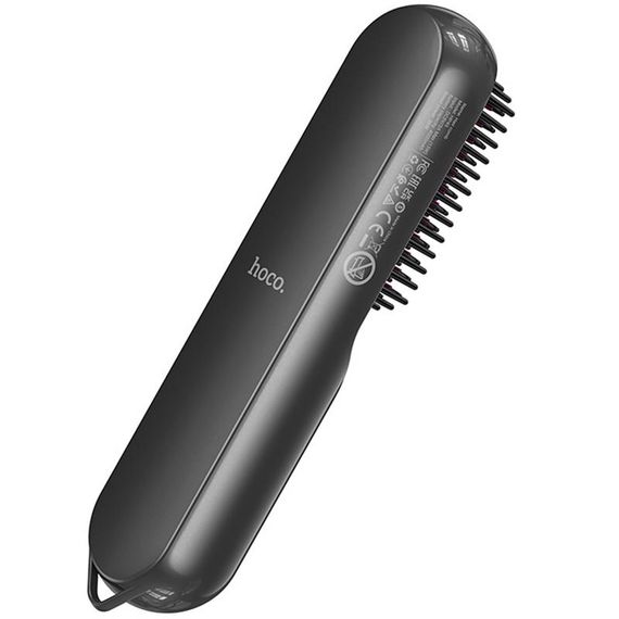 Расческа-выпрямитель Hoco HP45 Heating straight hair comb Gray | Зображення 1