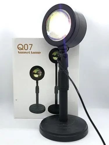 Проекционный светильник Sunset Lamp USB с эффектом заката, рассвета Q07 | Зображення 2