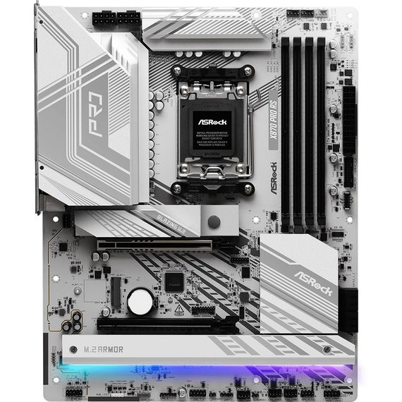 ASRock X870 PRO RS (AM5/X870, 4*DDR5, 2xPCIex16, HDMI/USB4, 4xSATA, 3xM.2, 2.5GLan, ATX) | Зображення 4