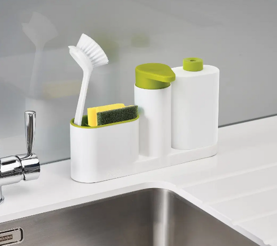 Органайзер для кухни Sink Tidy Set 3 в 1 Дозатор моющих средств + дозатор мыла + держатель кухонных принадлежностей | Зображення 4