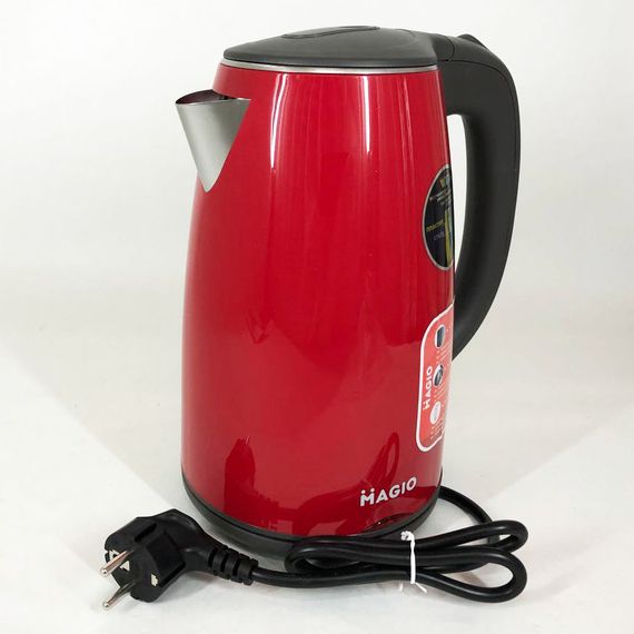 Тихий электрический чайник MG-977, Электрочайник отличный, Изысканный электрочайник, Чайник дисковый FH-66 | Зображення 1