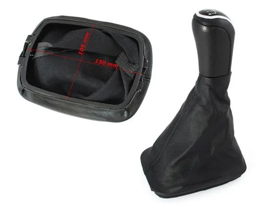 Ручка КПП перемикання передач + чохол з рамкою Skoda Fabia I 99-08 шкода фабія 6 ст | Зображення 1