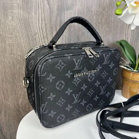 Сумка жіноча маленька через плече крос-боді стильна Чорна (1063Ч)