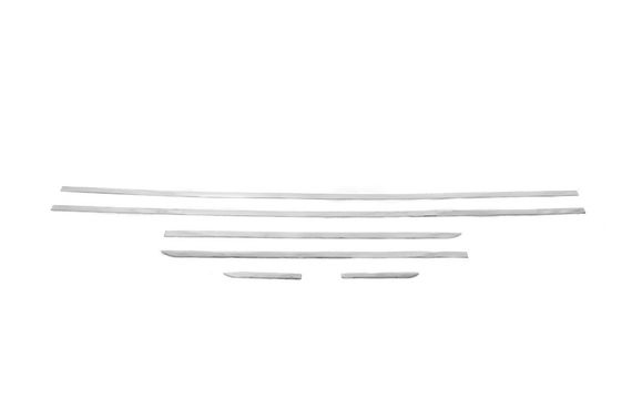 Накладки на дверные молдинги (6 шт, нерж) для Mercedes C-class W204 2007-2015 гг | Зображення 1