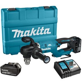 Дриль кутовий акумуляторний Makita DDA450RTE (1.5-13 мм, 0-450/1400 об/хв, 70 Нм, BL, LXT 18 В)