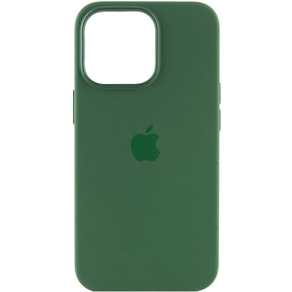 Чохол Silicone case (AAA) with Magsafe and Animation для Apple iPhone 13 Pro (6.1") Зелений / Clover | Зображення 1