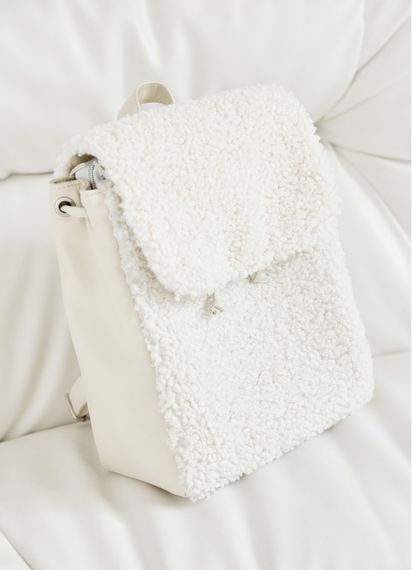 Жіночий рюкзак Sambag LOFT DOLLY білий 30 x 25 x 12 см (22200808)