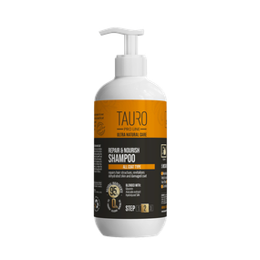 Шампунь, що відновлює для шкіри та вовни собак та кішок TAURO PRO LINE Ultra Natural Care Repair and Nourish 400 мл