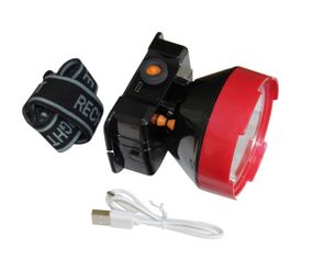 Налобний ліхтар LED HL6 5W 6500K 3/10H 100/300L bat: 3.7V 2A IP54 Red/Black Ny95001236