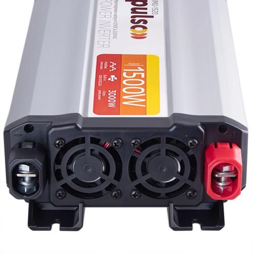 Перетворювач напруги PULSO/IMU-1520/12V-220V/1500W/USB-5VDC2.0A/мод.хвиля/клеми | Зображення 3