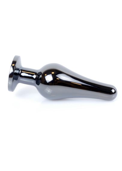 Анальна пробка - Jewellery Dark Silver BUTT PLUG- Black | Зображення 5