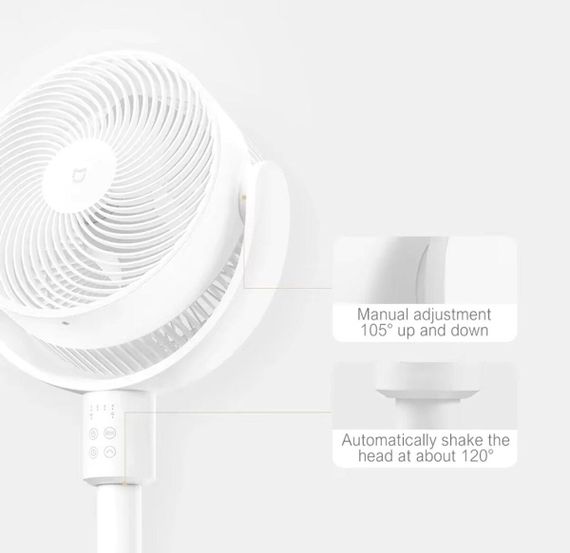 Вентилятор Xiaomi Mijia Circulation Fan + (перехідник на EU розетку) | Зображення 1