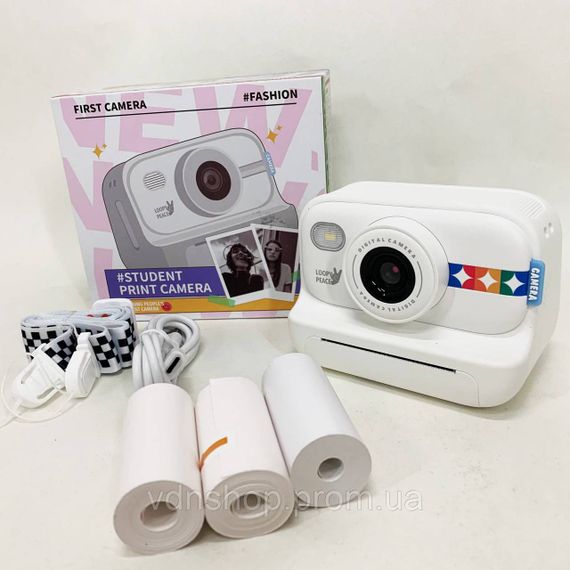 Друк дитячих фото принтером, Дитячий фотоапарат Print Camera, Іграшковий фотоапарат з камерою HW-85 | Зображення 3