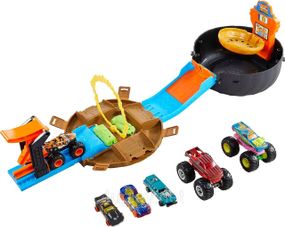 Трек Хот Вилс Монстр-трак. Шина трамплин. Трюковая арена. Hot Wheels Monster Trucks Stunt Tire Playset