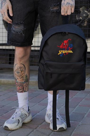 Повсякденний Рюкзак Шкільний  Without Compact З Принтом Spider-Man Black