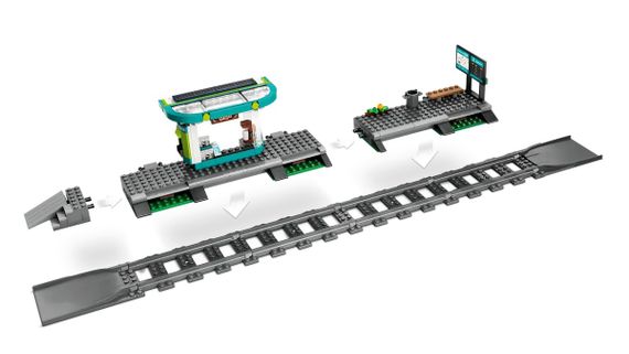 Конструктор LEGO City Трамвай і вокзал у центрі міста 60423 | Зображення 4