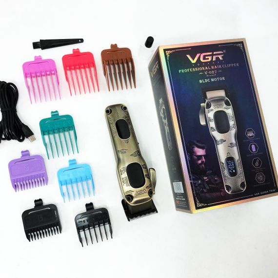 Универсальный тример для стрижки и бритья VGR V-027, Универсальный триммер для мужчин GF-10 | Зображення 8