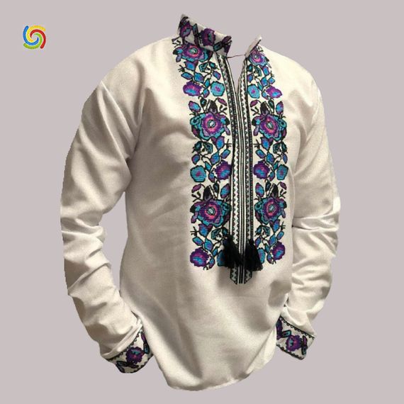 Рубашка Украинская вышиванка 33326773 цвет белый размер L