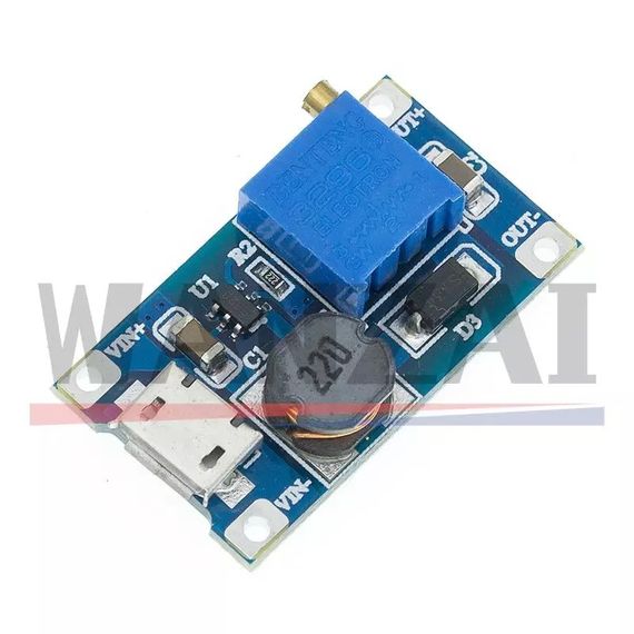 Dc-dc mt3608 преобразователь с 2v на 9v 12v 26v для Вай Фай Wi-Fi роутера | Зображення 4