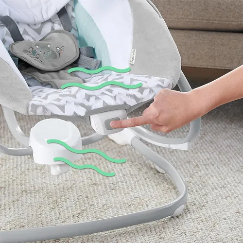 Электронные качели / Детские качели-шезлонг Ingenuity SimpleComfort 2в1 / Укачивающий центр для детей 6 скоростей | Зображення 6